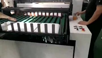 HKS自動整理橫切機，升降輸送-切漢堡紙/薄紙/紙塑復(fù)合材料